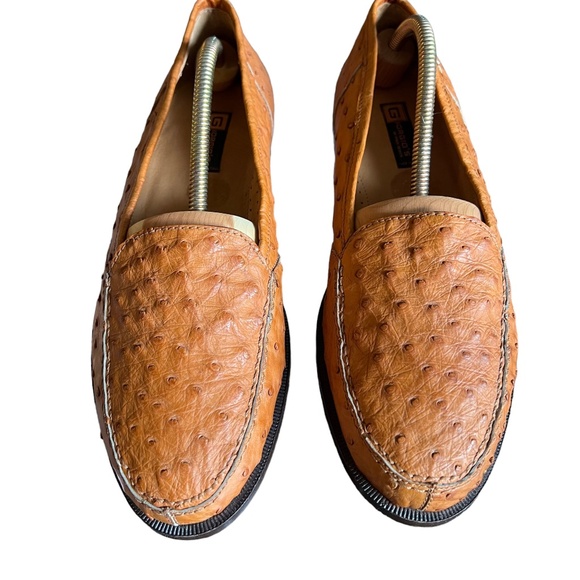 Giorgio\'s Ostrich Quill Men\'s Loafers Shoes Slip Ons Moccasin Authentic NEW 9.5 main image 7